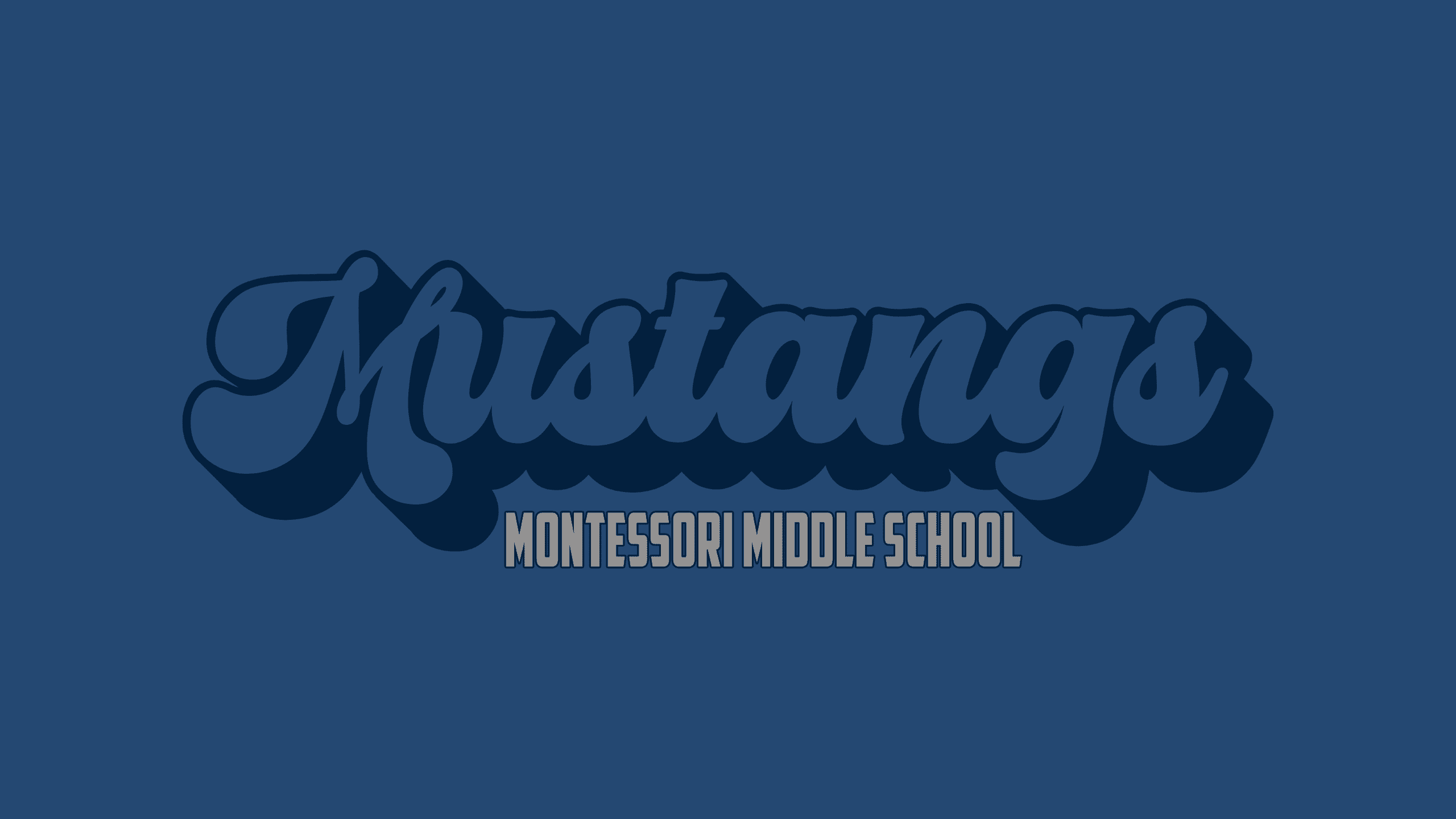 Mustangs middle school banner